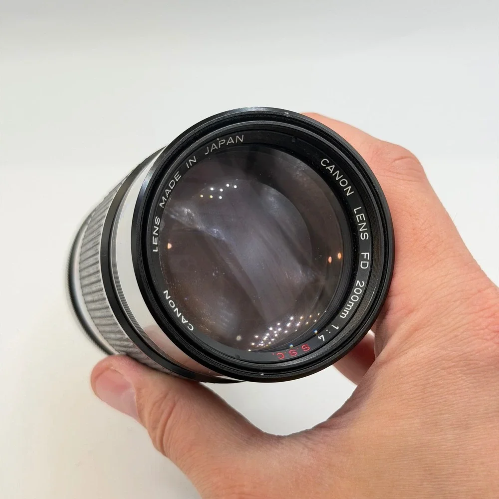 Canon FD 200mm f4 S.S.C. Telephoto Prime Lens Breech Lock Japan AS-IS Fungus